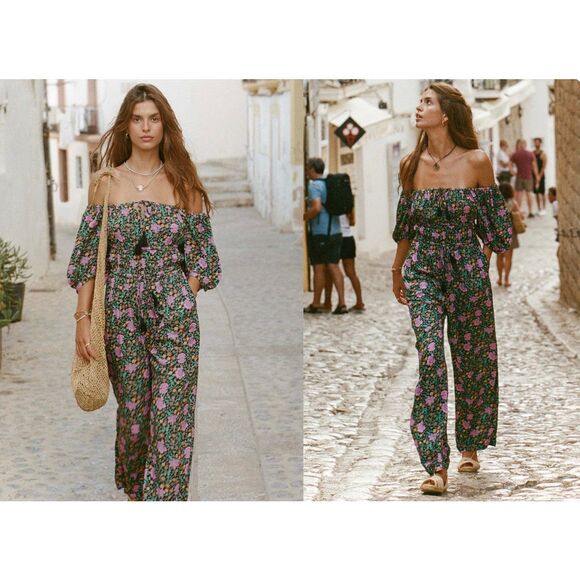Spell & The Gypsy Village Floral Jumpsuit Romper - Picture 1 of 11
